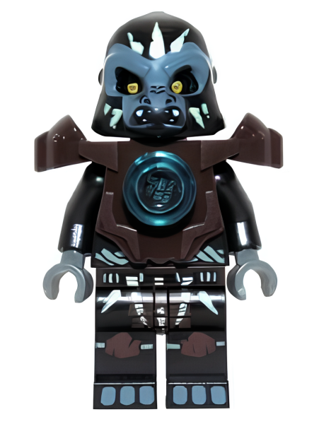 Минифигурка Lego LEGENDS OF CHIMA Gorzan - Dark Brown Heavy Armor loc035 U